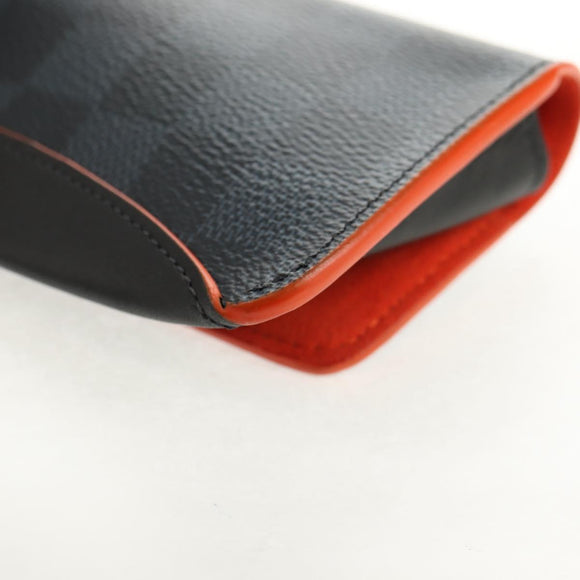 LOUIS VUITTON Damier Cobalt Etui Lunette Woody Glasses Case GI0380 Auth 130830M