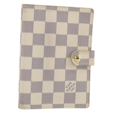 LOUIS VUITTON Damier Azur Agenda PM Day Planner Cover R20706 LV Auth 130831