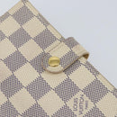 LOUIS VUITTON Damier Azur Agenda PM Day Planner Cover R20706 LV Auth 130831-18