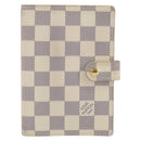 LOUIS VUITTON Damier Azur Agenda PM Day Planner Cover R20706 LV Auth 130831-13