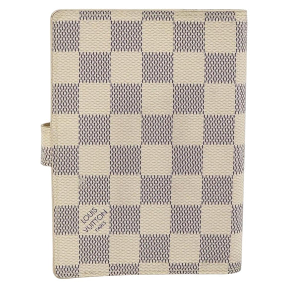 LOUIS VUITTON Damier Azur Agenda PM Day Planner Cover R20706 LV Auth 130831