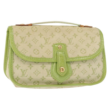 LOUIS VUITTON Mini Mini Trousse Marie Kate Pouch Almond Green M92935 Auth 130833
