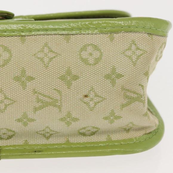 LOUIS VUITTON Mini Mini Trousse Marie Kate Pouch Almond Green M92935 Auth 130833