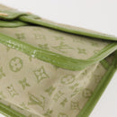 LOUIS VUITTON Mini Mini Trousse Marie Kate Pouch Almond Green M92935 Auth 130833-14