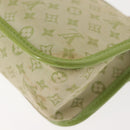 LOUIS VUITTON Mini Mini Trousse Marie Kate Pouch Almond Green M92935 Auth 130833A-16