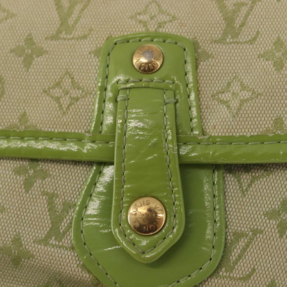 LOUIS VUITTON Mini Mini Trousse Marie Kate Pouch Almond Green M92935 Auth 130833