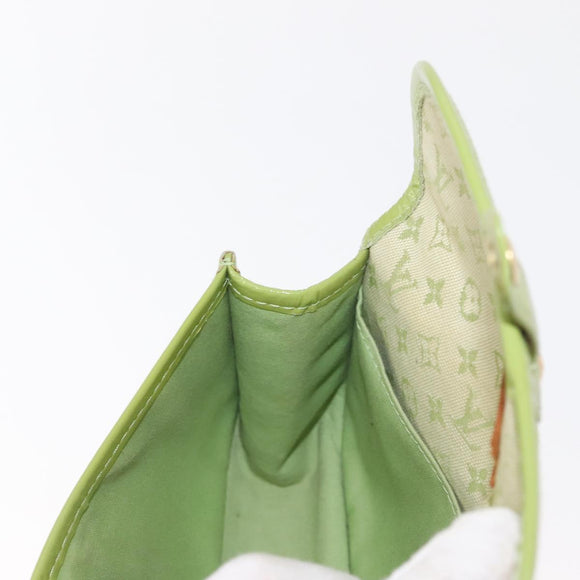 LOUIS VUITTON Mini Mini Trousse Marie Kate Pouch Almond Green M92935 Auth 130833