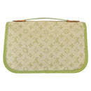 LOUIS VUITTON Mini Mini Trousse Marie Kate Pouch Almond Green M92935 Auth 130833A-2