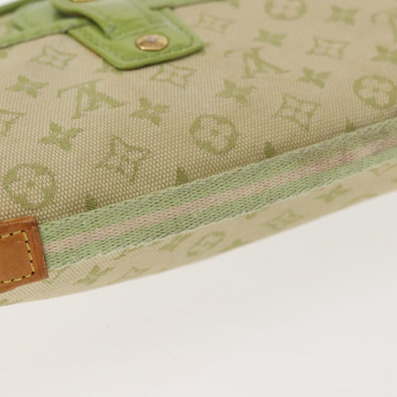 LOUIS VUITTON Mini Mini Trousse Marie Kate Pouch Almond Green M92935 Auth 130833