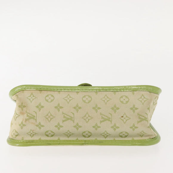 LOUIS VUITTON Mini Mini Trousse Marie Kate Pouch Almond Green M92935 Auth 130833