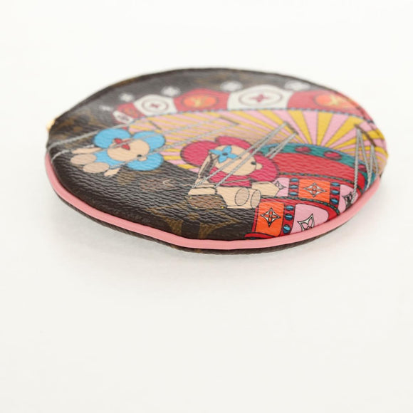 LOUIS VUITTON Monogram Vivienne Porte Monnaie Round Purse M69757 LV Auth 130834M