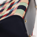 Salvatore Ferragamo Hand Bag Canvas 2way Multicolor Gold Auth 130836V-18