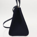 Salvatore Ferragamo Hand Bag Canvas 2way Multicolor Gold Auth 130836V-3