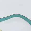 Salvatore Ferragamo Gancini Bag Leather Turquoise Blue Gold Auth 130837V-8