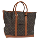 LOUIS VUITTON Monogram Sack Weekend GM Tote Bag M42420 LV Auth 130838-1