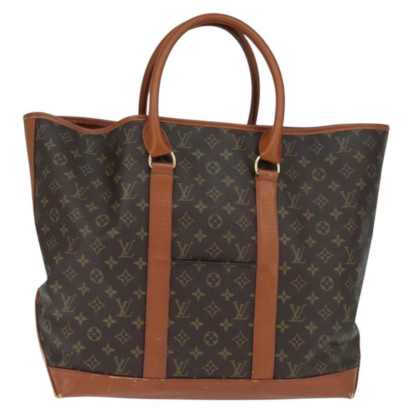 LOUIS VUITTON Monogram Sack Weekend GM Tote Bag M42420 LV Auth 130838
