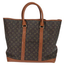 LOUIS VUITTON Monogram Sack Weekend GM Tote Bag M42420 LV Auth 130838-2