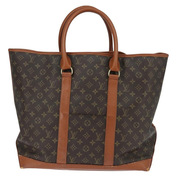 LOUIS VUITTON Monogram Sack Weekend GM Tote Bag M42420 LV Auth 130838