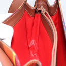 CELINE Shoulder Bag Canvas Multicolor Gold Auth 130839V-20