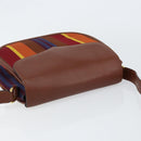 CELINE Shoulder Bag Canvas Multicolor Gold Auth 130839V-6