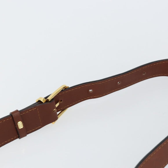 CELINE Shoulder Bag Canvas Multicolor Gold Auth 130839V