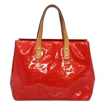 LOUIS VUITTON Monogram Vernis Reade PM Hand Bag Red Rouge M91088 LV Auth 130850 - 0