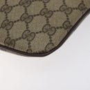 GUCCI GG Supreme Web Sherry Line Shoulder Bag PVC Beige 904 02 047 Auth 130857-14