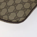 GUCCI GG Supreme Web Sherry Line Shoulder Bag PVC Beige 904 02 047 Auth 130857-16