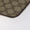 GUCCI GG Supreme Web Sherry Line Shoulder Bag PVC Beige 904 02 047 Auth 130857-17