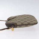 GUCCI GG Supreme Web Sherry Line Shoulder Bag PVC Beige 904 02 047 Auth 130857-4