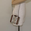 Chloe Woody Hand Bag Canvas 2way Ivory Auth 130865AM-23