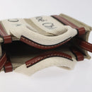 Chloe Woody Hand Bag Canvas 2way Ivory Auth 130865AM-7