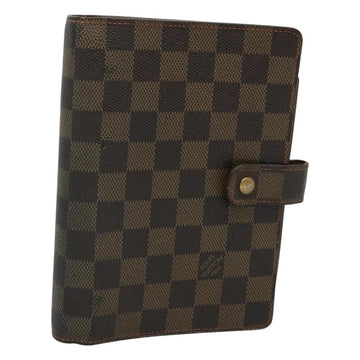 LOUIS VUITTON Damier Ebene Agenda MM Day Planner Cover R20240 LV Auth 130872