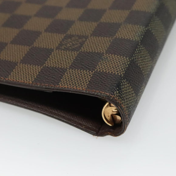 LOUIS VUITTON Damier Ebene Agenda MM Day Planner Cover R20240 LV Auth 130872