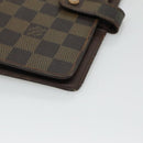 LOUIS VUITTON Damier Ebene Agenda MM Day Planner Cover R20240 LV Auth 130872-14