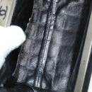 CHANEL Choco Bar Hand Bag Lamb Skin Beige CC Auth 130878-11