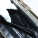 CHANEL Choco Bar Hand Bag Lamb Skin Beige CC Auth 130878-20