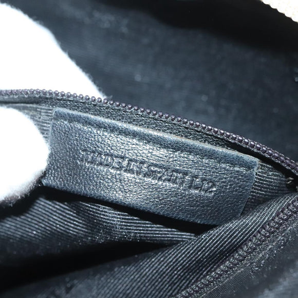 LOEWE Anagram Hand Bag Leather Beige Silver Auth 130882