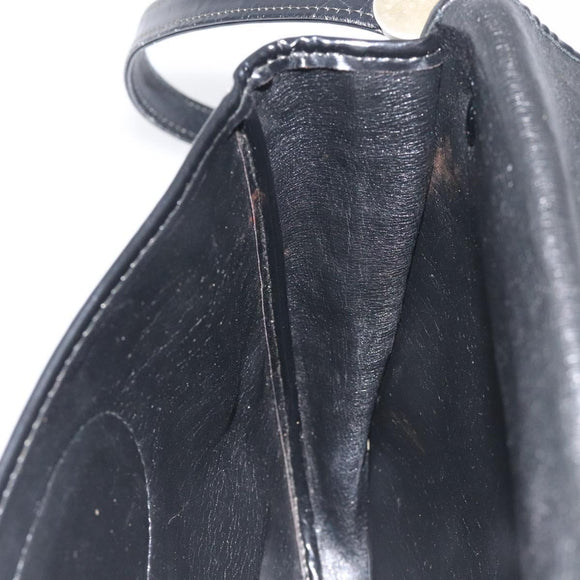 Christian Dior Trotter Canvas Shoulder Bag Navy Auth 130891