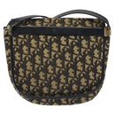 Christian Dior Trotter Canvas Shoulder Bag Navy Auth 130891-3