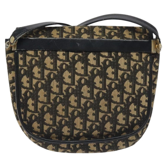 Christian Dior Trotter Canvas Shoulder Bag Navy Auth 130891