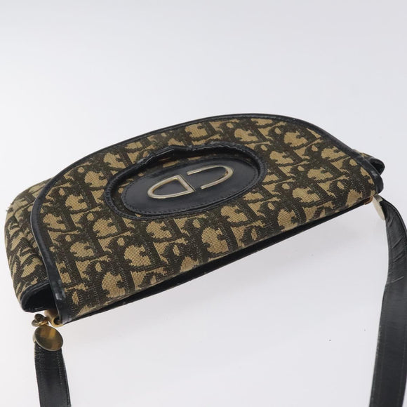 Christian Dior Trotter Canvas Shoulder Bag Navy Auth 130891