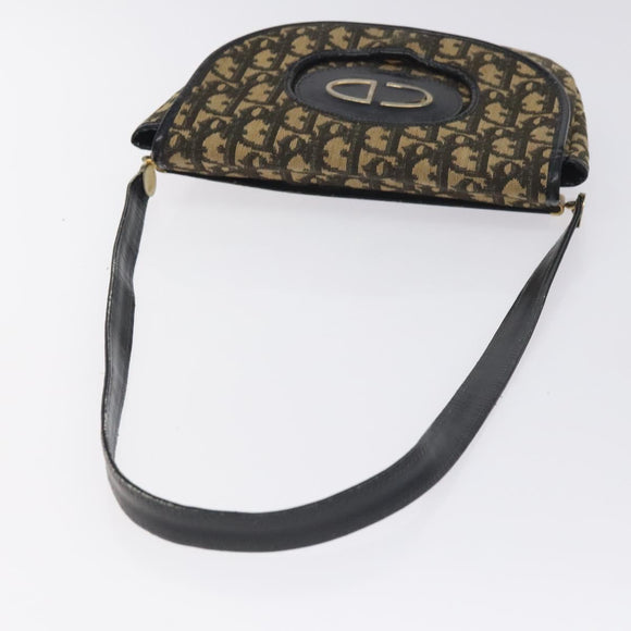 Christian Dior Trotter Canvas Shoulder Bag Navy Auth 130891