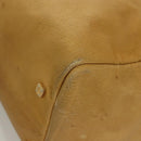 LOEWE Anagram Hand Bag Leather Brown Gold Auth 130893-14