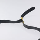 Salvatore Ferragamo Gancini Shoulder Bag Leather Navy Gold Auth 130895-8