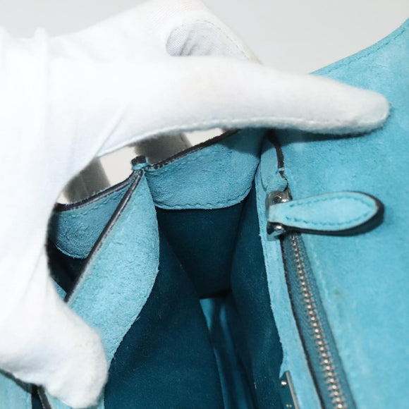 Miu Miu Shoulder Bag Leather Pink Silver Auth 130897