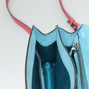 Miu Miu Shoulder Bag Leather Pink Silver Auth 130897-24