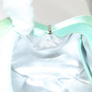 TIFFANY&Co. Hand Bag Satin Green Gold Auth 130898-18