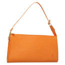 LOUIS VUITTON Epi Pochette Accessoires Pouch Orange Mandarin M5294H Auth 130901V-1