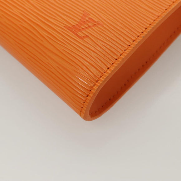 LOUIS VUITTON Epi Pochette Accessoires Pouch Orange Mandarin M5294H Auth 130901V
